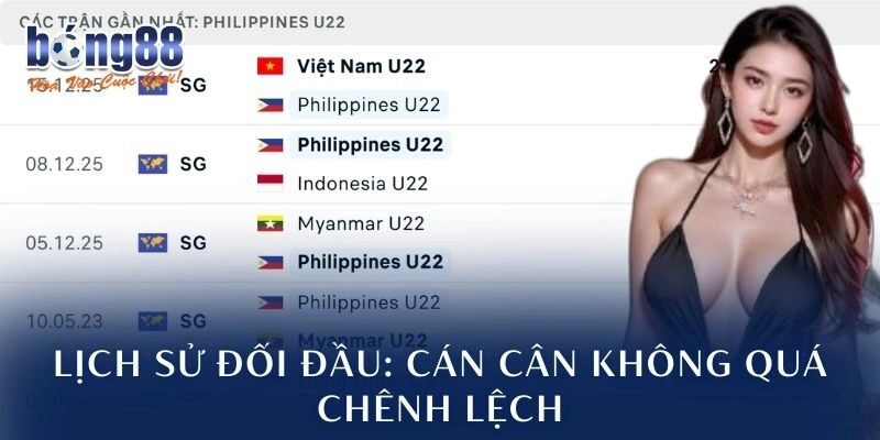 Lịch sử đối đầu: Cán cân không quá chênh lệch